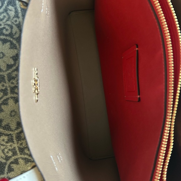 Coach Mollie Tote with Cherry Heart Print on Canvas HTF - Picture 6 of 16